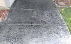 Hackett Project Stamped Concrete Sidewalk