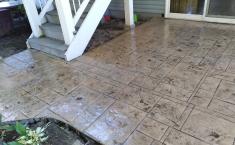 Donahoe Project Stamped Concrete Patio Pattern Monterey Ashlar
